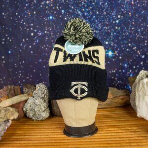 Minnesota Twins Caribou Coffee Heavy  Knit hat Blue